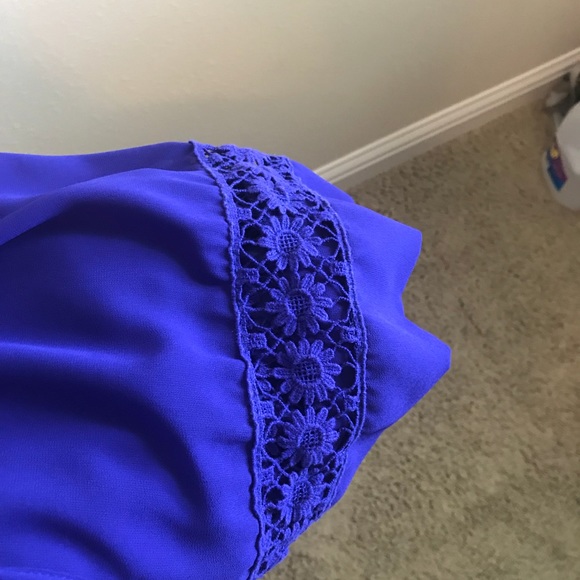 ⚡️Blue maternity dress with flower detail and slip - Picture 4 of 7